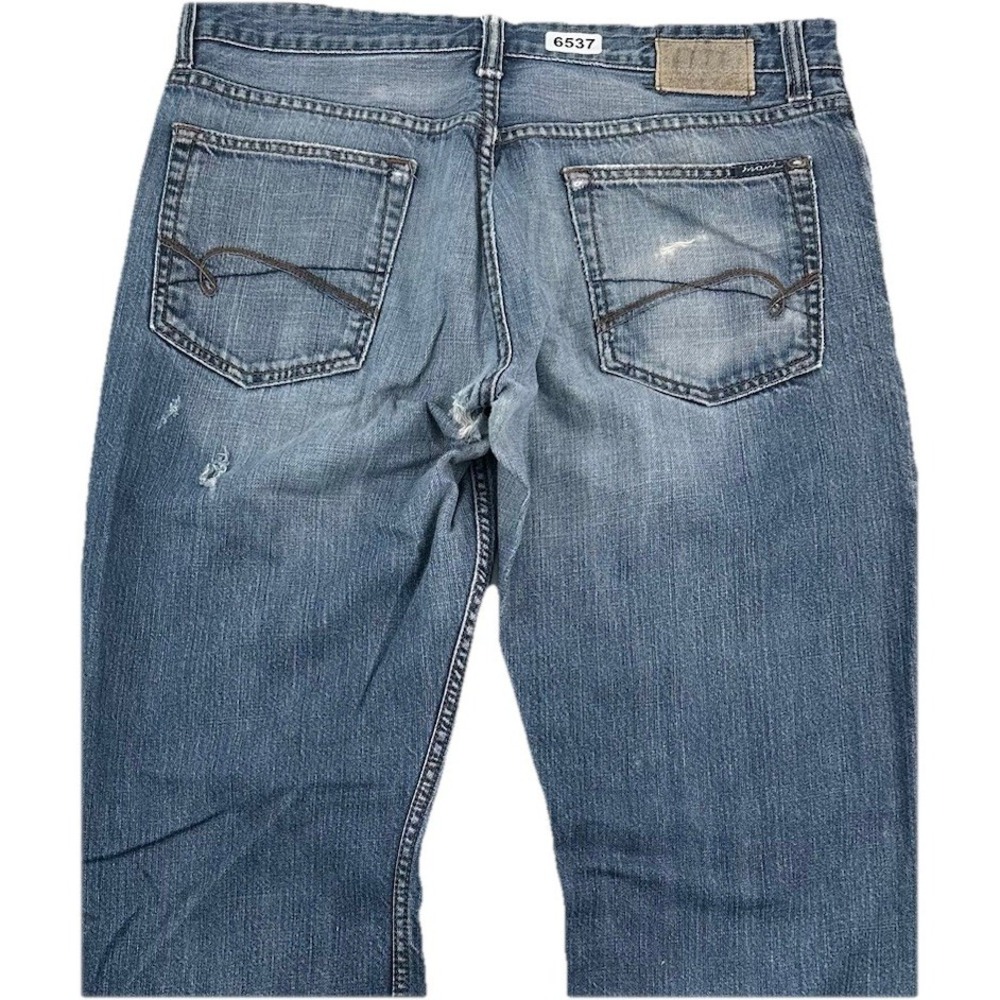Mavi Matt Relaxed Jeans Mens 34x32 Baggy Loose Blue Distressed Y2K Vintage Style